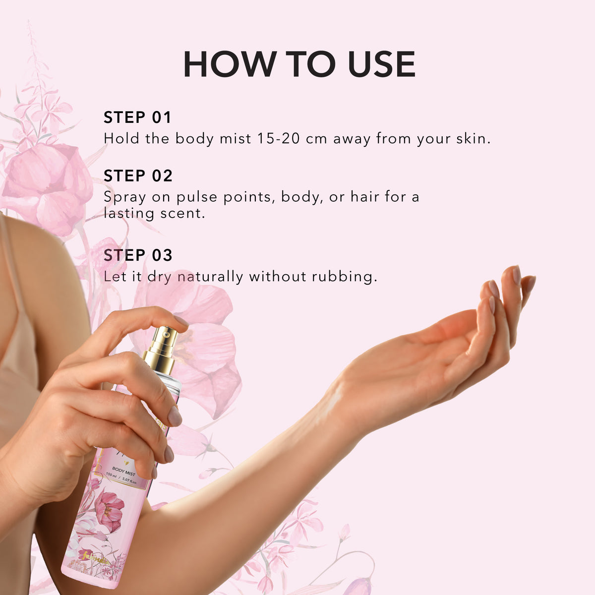 fabessentials Twilight Flora Fine Fragrance Body Mist 150ml | Luxury Fine Fragrance Mist for Women & Men