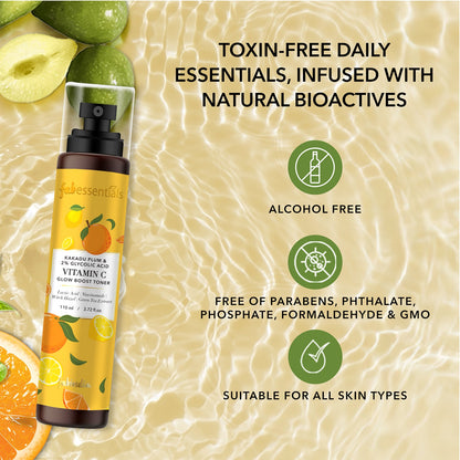 fabessentials Kakadu Plum & 2% Glycolic Acid Vitamin C Glow Boost Face Toner 110ml