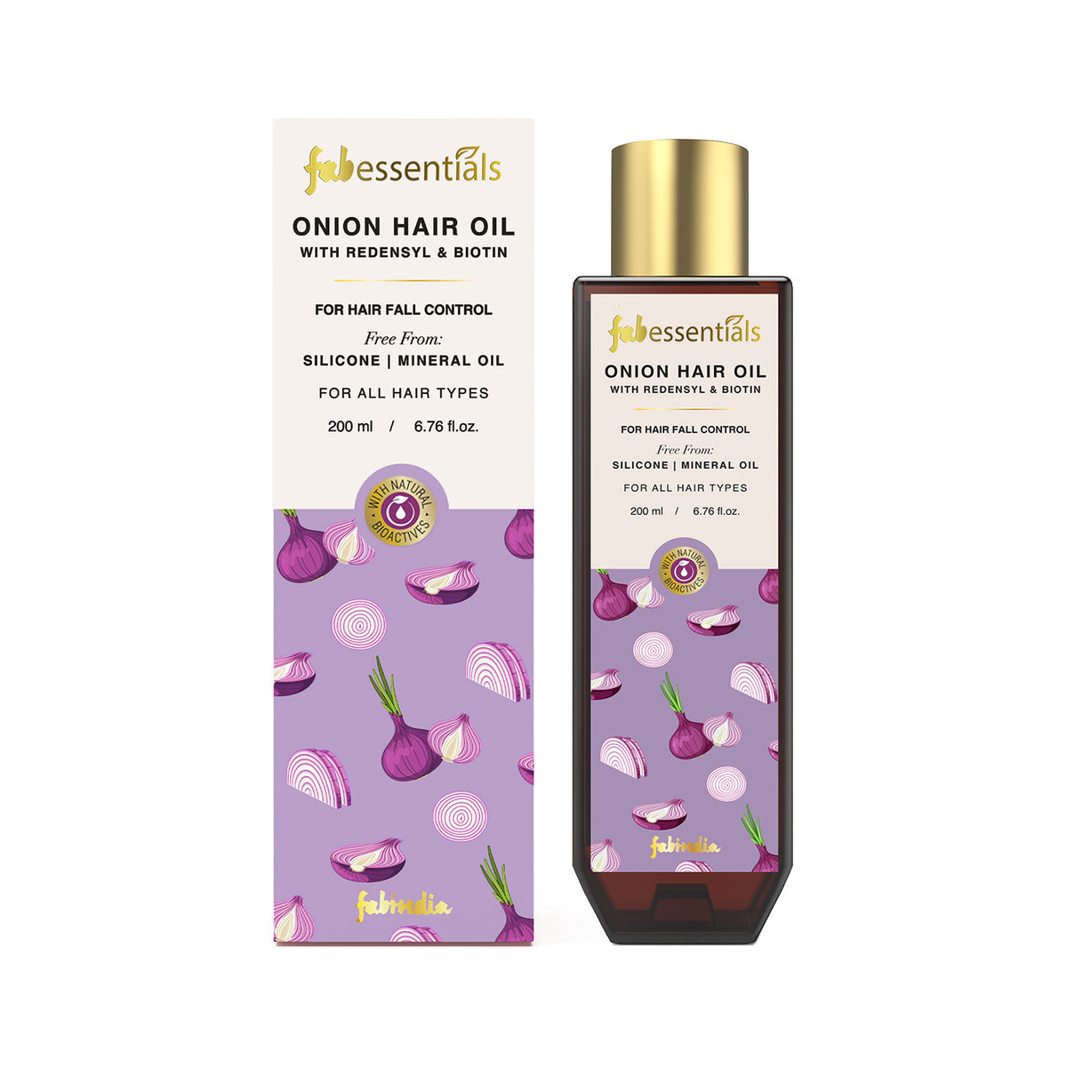 Fabessentials Onion Oil with Redensyl & Biotin - 200 ml