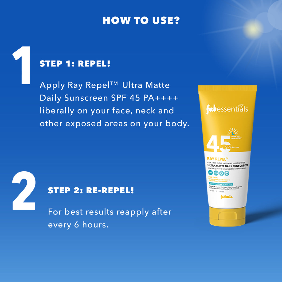 Ultra Matte Daily Sunscreen SPF 45 PA++++ -50 g