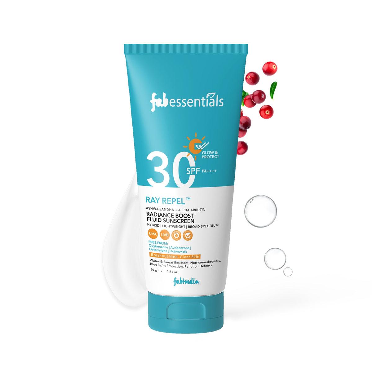 fabessentials Ray Repel Radiance Boost Sunscreen SPF 30 PA++++ 50g