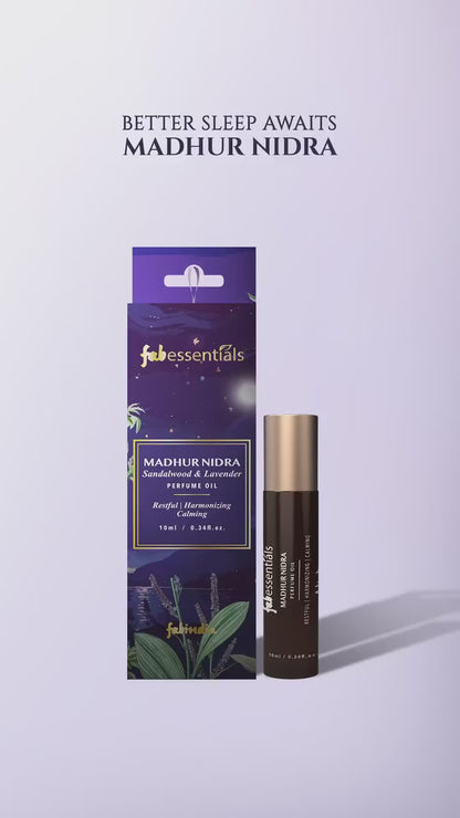 fabessentials Perfume Oil 10ml (Madhur Nidra) | Roller ball Perfume Oil for Men & Women