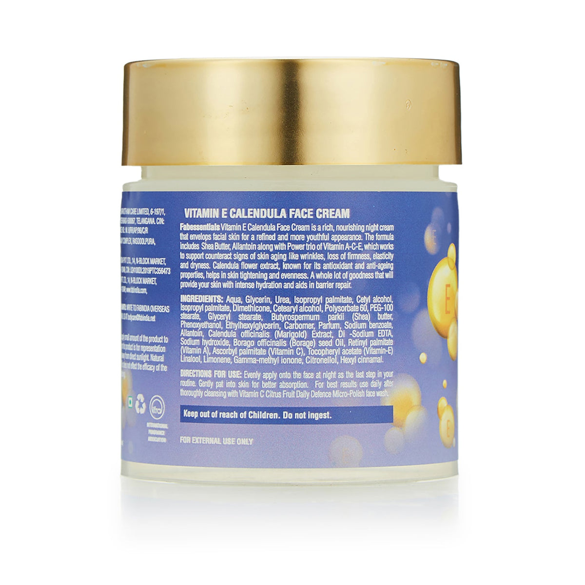 Vitamin E Calendula Night Cream - 100 gm